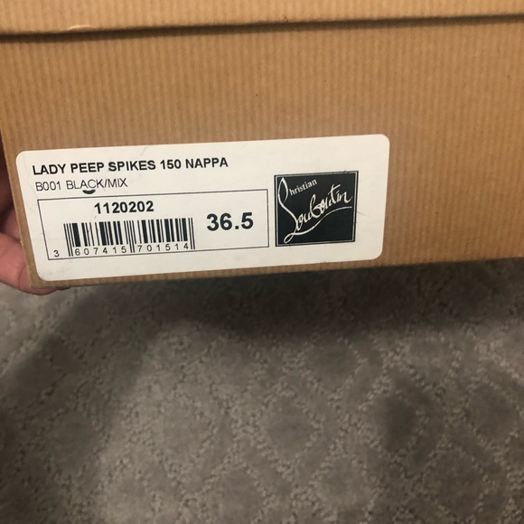 Christian Louboutin Lady Peep Spikes Sz. 36.5 - Picture 5 of 5